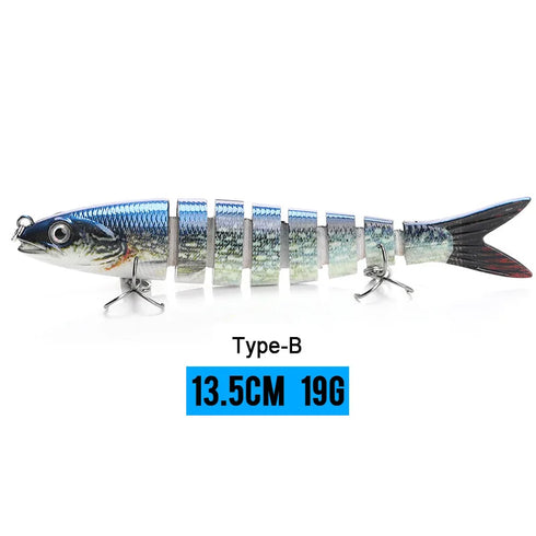10/14cm Sinking Wobblers Fishing Lures Jointed Crankbait Swimbait 8 Segment Hard Artificial Bait For Fishing Tackle Lure